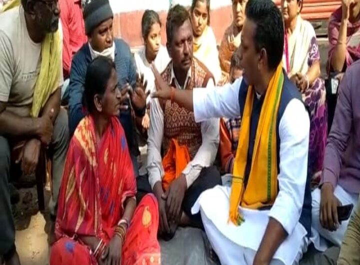 पीड़ित परिवार से मिले विधायक ललन पासवान, सरकारी सहायता दिलाने का किया वादा